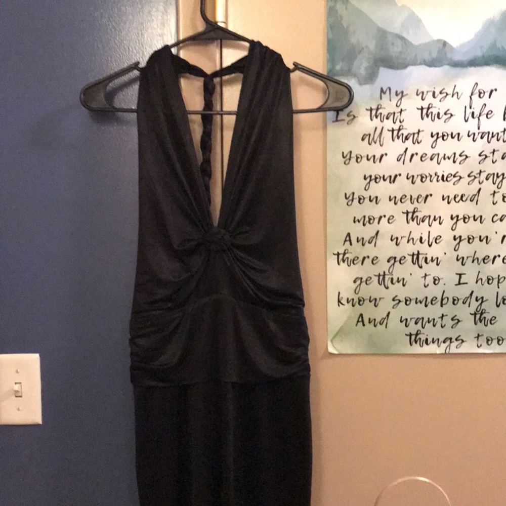 Black mini dress